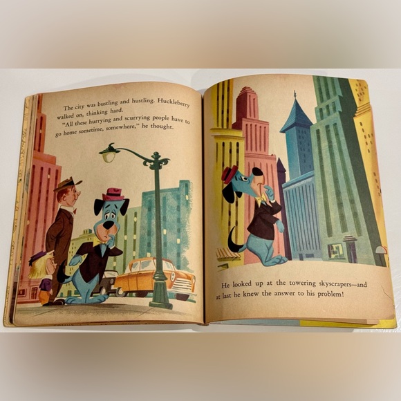 Vintage 1959 Little Golden Book- Huckleberry Hound Builds a House “B” print VGC - Picture 10 of 16